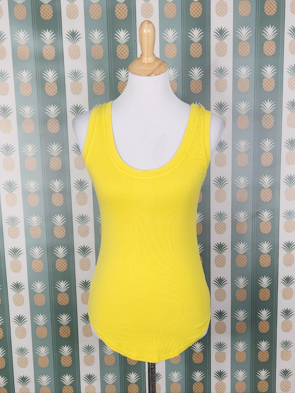 LAMade Yellow Scoop Neck Women’s Tank Top